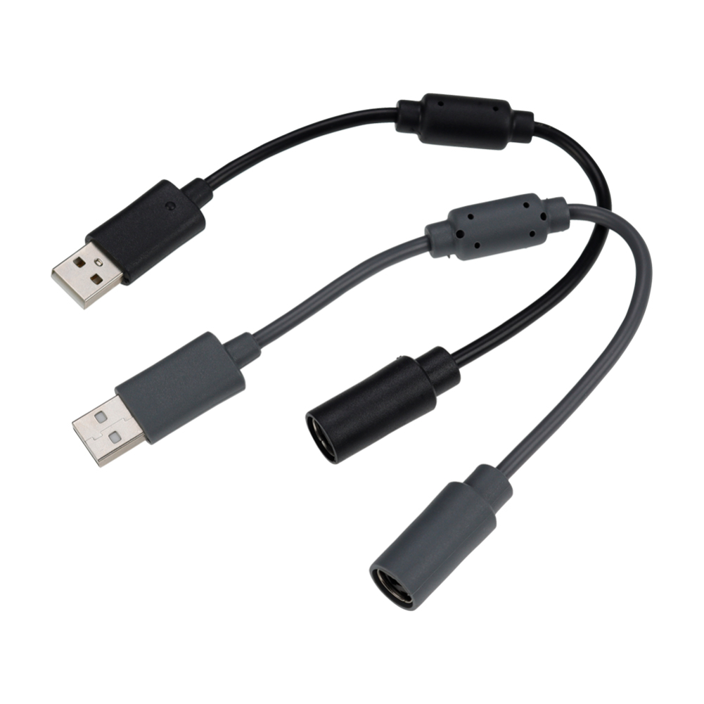 USB Breakaway Extension Cable Adapter Cord Replacement For Xbox 360 Wired Game Cables Controller Connection Line Wire