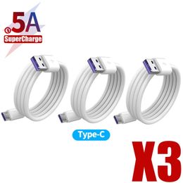 USB C 5A 6A Snel Opladen Kabel Voor Xiaomi Redmi POCO Huawei P40 Mate 30 Nova9 Honor Telefoon Oplader Type C Lader Datakabel