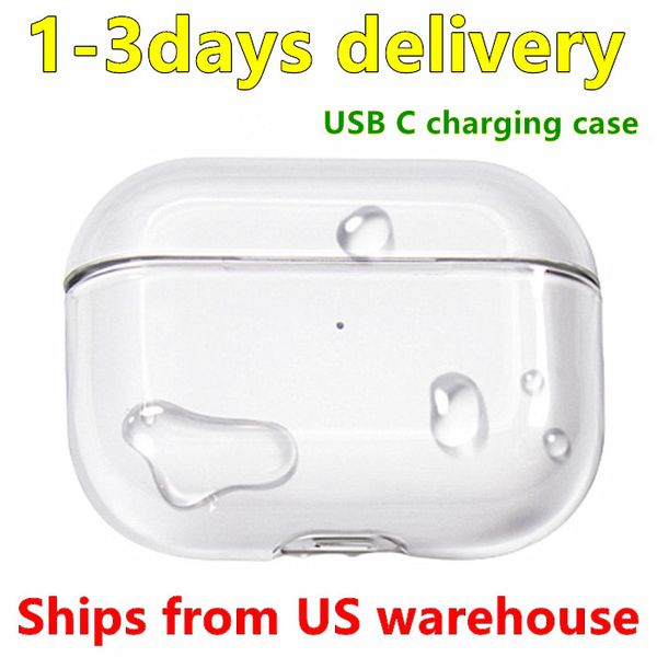 Chargement USB C pour Airpods pro 2 air pods 3 Max écouteurs airpod Bluetooth accessoires pour écouteurs solide Silicone mignon housse de protection Apple étui de chargement sans fil