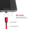 USB C charge rapide Android Câble magnétique ronde Micro USB Type C Tresse de charge Cordon Chargeur pour LG Avec l'emballage de Samsung
