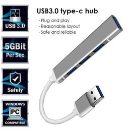 USB C HUB 3,0 tipo C 3,1 adaptador multidivisor de 4 puertos OTG para Xiaomi Lenovo Macbook Pro 13 15 Air Pro PC accesorios de ordenador