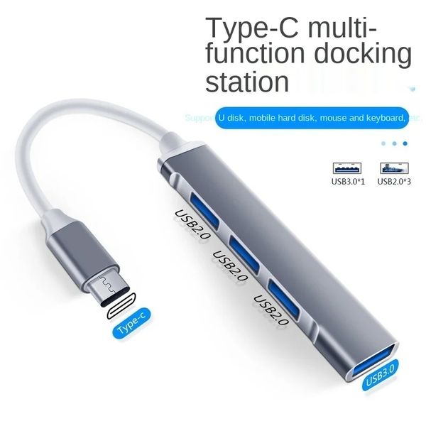 USB C HUB a HDMI USB 3.0 2.0 4 Port RJ45 Hub Tipo C para MacBook Pro Air Card Reader Splitter para la computadora portátil USB Hub