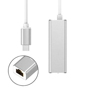 Adaptador LAN USB C Tarjeta Ethernet tipo C 3.1 de alta velocidad para computadora portátil / computadora de escritorio 10 / 100M