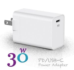 Adaptateur secteur USB C PDQC30 30W, chargeur mural TYPEC pour ordinateurs portables USBC, MacBookxiaomi, Samsung, chargeur 51078519290256