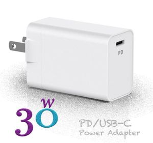 USB C Power Adapter PDQC30 30W Typec Wall Chargers voor USBC LaptopSmacBookXiaomisamSung Charger51078512377740