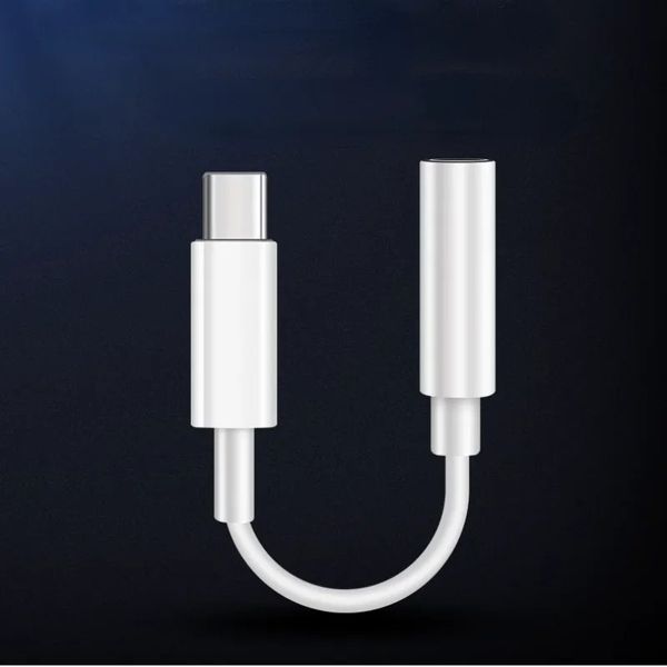 USB C a 3.5 mm Adaptador de auriculares para Xiaomi Samsung C Tipo 3.5 Auriculares Auriculares Audio Cable auxiliar para Samsung Note10