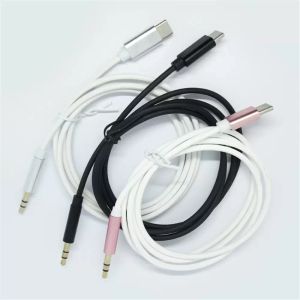 Cable auxiliar USB C a auriculares auxiliares de 3,5mm, cables de audio tipo C, adaptador Jack para samsung Mate 20 P30 pro LG S20 plus Huawei