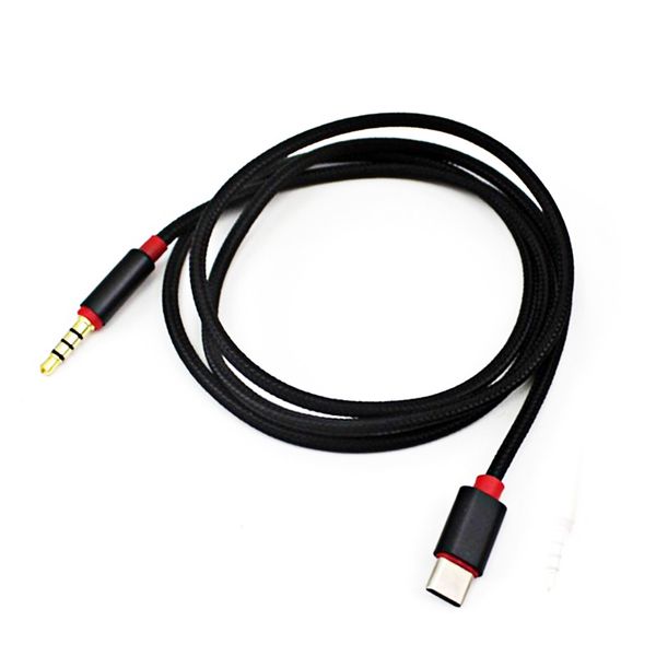 Écouteur USB C à 3,5 mm AUX TYPE C ADAPTATEUR Câble audio AUX Adaptateur de la prise en haut de la prise en haut pour Huawei Mate 20 P30