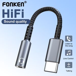 Convertidor de adaptador de Audio Digital USB C a conector de auriculares de 3,5mm tipo C DAC HiFi para Android 3,5mm para Xiaomi Redmi Samsung Pixel accesorio