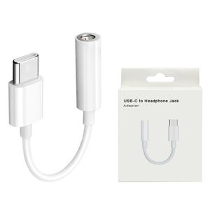 Adaptateur de prise USB C vers 3,5 mm Type-C Câble de dongle audio pour casque auxiliaire avec puce DAC haute résolution