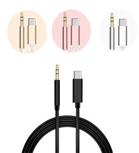 Câbles USB C vers 3,5 mm mâles o Aux en nylon bradé prise casque haut-parleur stéréo cordon de musique de voiture pour iPhone Samsung Google Pixel6746704