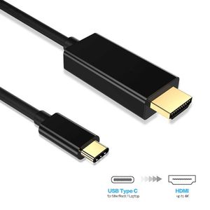 USB-C tot HDMI 1.8m Type-C conversielijn 4K/30Hz