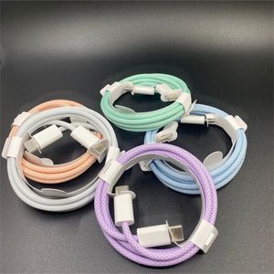 USB-C tot type C kleurkabel voor Apple iPhone 15 PD 60W snelladen voor Huawei Xiaomi Samsung Type C Weven kabelaccessoires