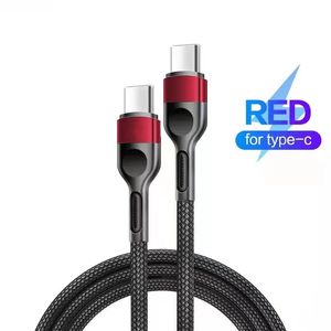 USB-C vers type C câble de charge rapide rapide en alliage de tissu 1M 2M 3M cordon de câble PD C à C pour Samsung Galaxy S23 Xiaomi LG Nokia cordon de chargeur Android