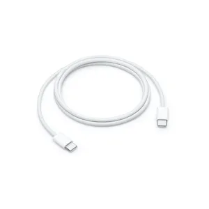 Cable USB-C a USB-C Cable de material tejido de 1M-3FT Conector USB tipo C ABS Cable de carga rápida para iPhone 15 Pro Max iPad Samsung Huawei Teléfono móvil