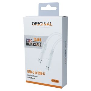 Câbles USB-C vers USB-C Micro USB Type C Cable Câble de charge rapide Ligne de données en silicone Soft pour Samsung Huawei Android Smartphones