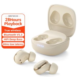 USB-C TWS draadloze oordopjes Bluetooth-oortelefoons Volume-controle hoofdtelefoons in Ear Sport Handsfree-headset met oplaaddoos voor mobiele smart mobiele telefoon E30