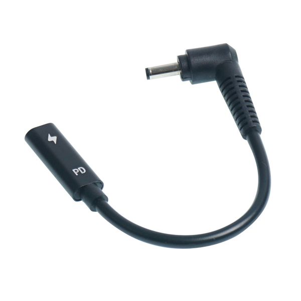 Câble d'alimentation USB-C type c femelle vers pointe DC, 4.0mm x 1.35mm, pour ordinateurs portables Asus Zenbook Vivobook