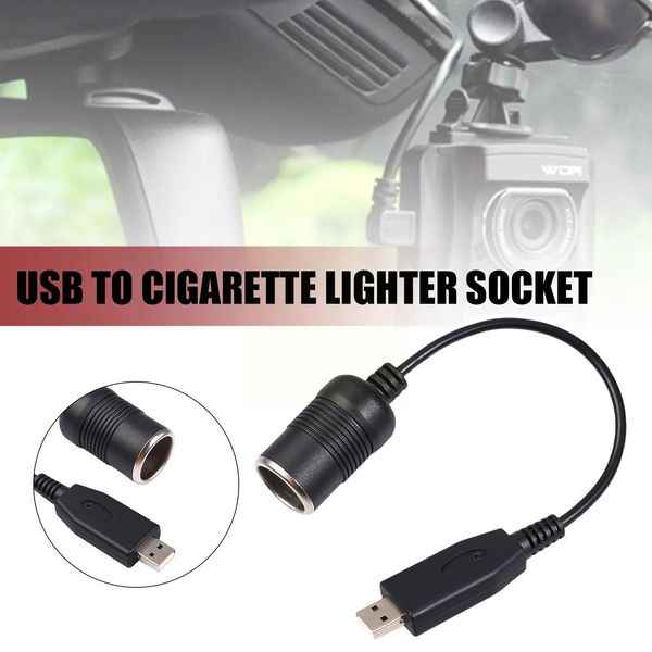 USB C Type C à 12V Car Cigarette Cigarette Pobinet Power Car Plug Convertisseur Adaptateur Câble Adaptateur câblé Contrôleur Electronic P7A9