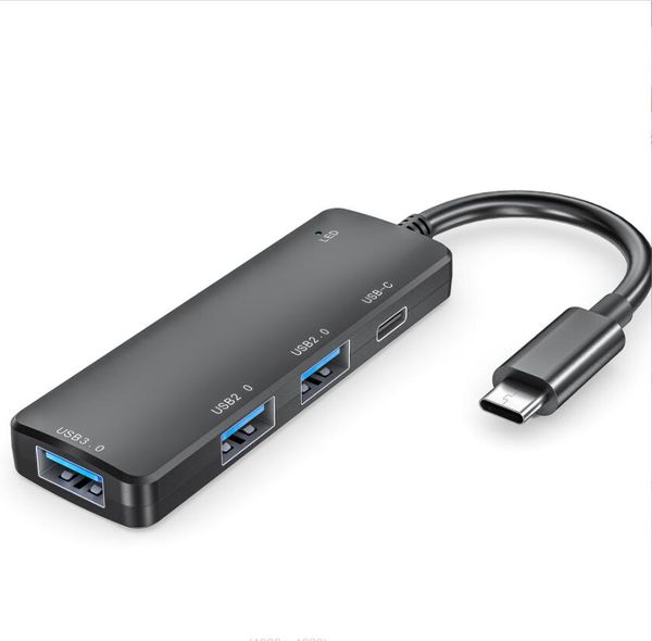 USB C USB3.0 HUB Type-C 4 ports HUBS USB Splitter PD OTG Adaptateur pour SURFACE PRO MacBook imac PC PC Accessoires pour ordinateur portable 5V 2A