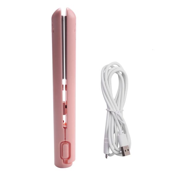 Câble USB mini coiffure portable lisseur pour les fers à double utilisation droits et curling étudiants rose 240412