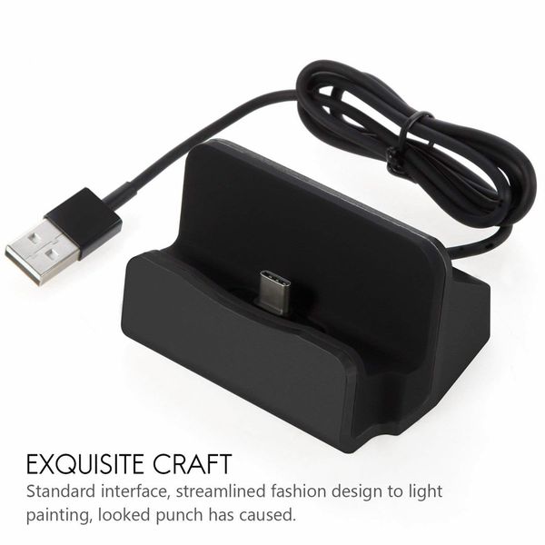 Cable USB Sync Cradle Charger Base para iPhone XS Max XR x 7 8 Plus Xiaomi Redmi Oppo Vivo Tipo C Micro USB Soportes Cargador