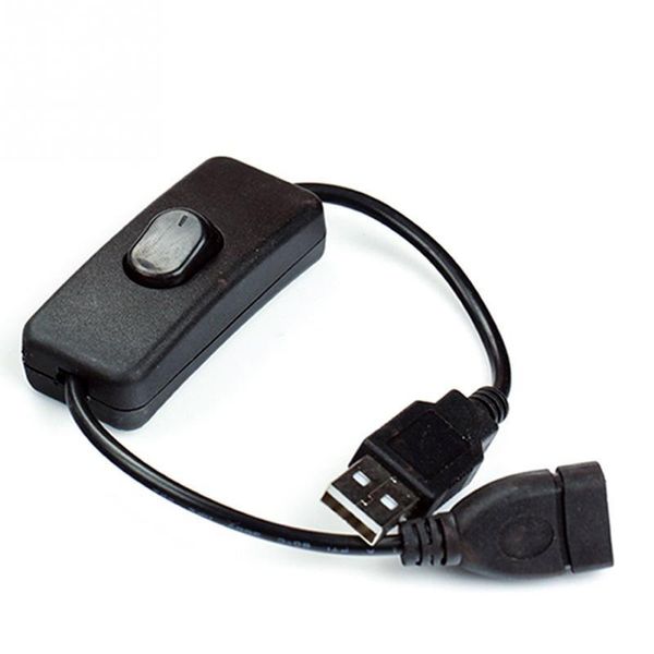 Cable USB con interruptor en el interruptor de encendido de encendido Línea de grabadora de conducción 28 cm Barra de luz LED Interruptor de cable de alimentación Accesorios para automóviles