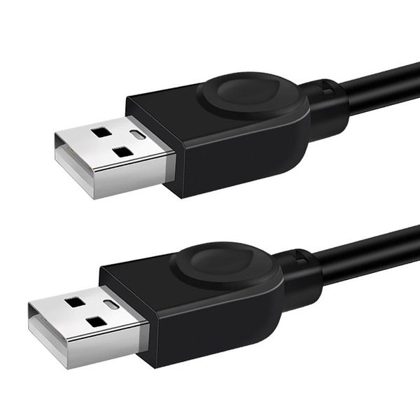 Câbles USB A mâle à mâle blindé haute vitesse 2.0 28awg plomb noir 1.5M, 3M, 10M pour ordinateur, voiture MP3,