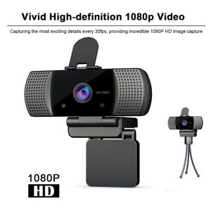 Caméra USB Full HD 1080p Web avec cache micro caméra vidéo ordinateur portable PC Gamer complet