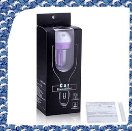 Humidificateur d'air USB pour voiture, parfum frais, huile essentielle en forme de ballon, ultrasons, quatre couleurs + emballage de vente au détail