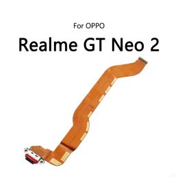 Cable flexible de conector de enchufe del puerto de muelle de carga USB para Oppo Realme GT NEO 2 3 Master Narzo 30 Módulo de placa de carga