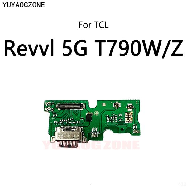 Cable de flexión del conector del puerto del zócalo de la carga USB para TCL Revvl 4 5007Z 5007W más 5062 5G T790W/Z 6 PRO Módulo de placa de carga