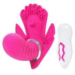 Vibrador de mariposa portátil con carga USB, consolador de punto G, bragas vibratorias con correa, Juguetes sexuales para adultos para mujer, juguete erótico 525