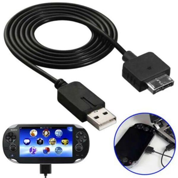 Carga de cable de cargador USB para Sony PSV 1000 PS Vita GamePad PSVITA PS Vita PSV 1000 Bag For PS Vita Console Baj de almacenamiento de almacenamiento