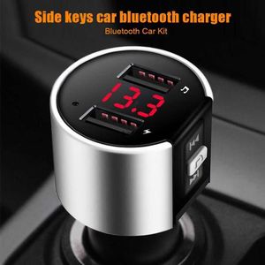 Chargeur USB Compatible Bluetooth FM, modulateur Audio de transfert vers double chargeur de voiture USB, Kit d'appel mains libres, Radio automatique de voiture