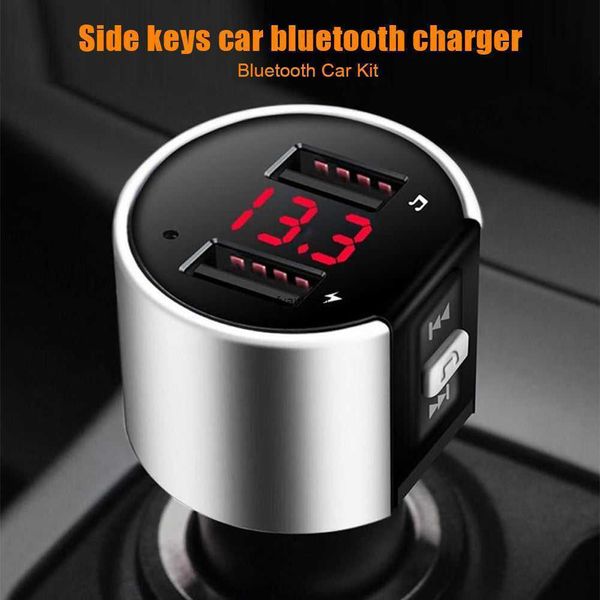Chargeur USB Compatible Bluetooth FM, modulateur Audio de transfert vers double chargeur de voiture USB, Kit d'appel mains libres, Radio automatique de voiture
