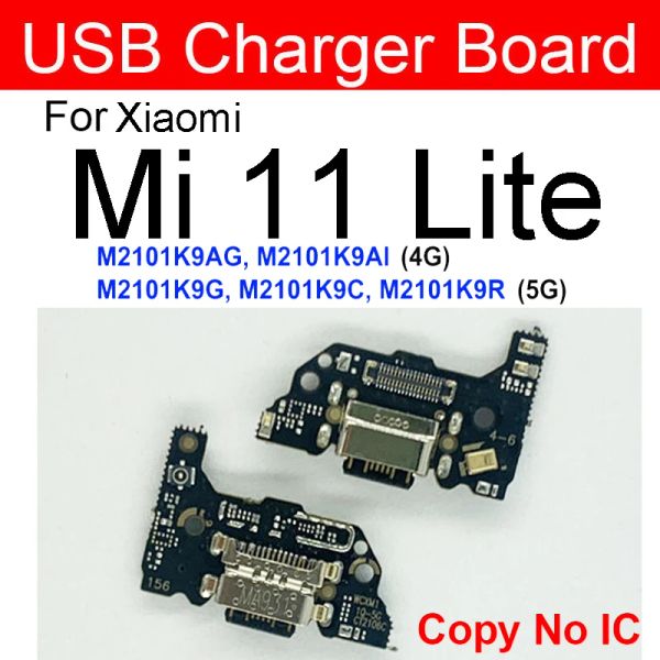 USB Charger Jack Board avec carte SIM Téléphone pour Xiaomi Mi 10 10t 11 Lite Pro Mi 11 Ultra 11t Pro Charging Port Dock Board