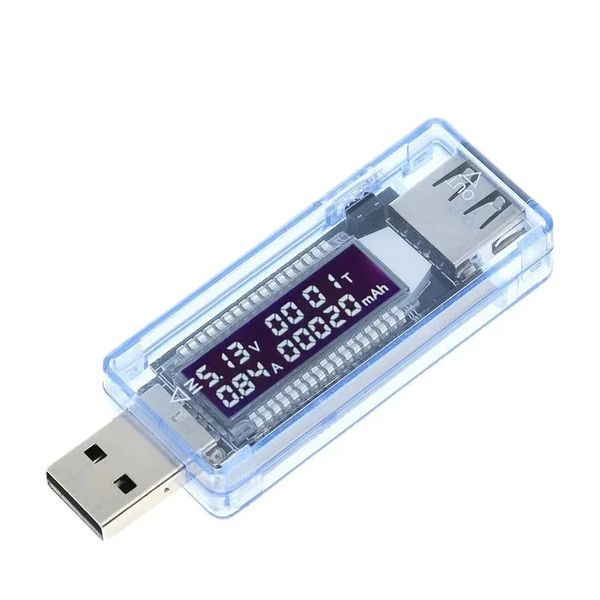 Probador de cargador USB Corriente de voltaje Medidor Voltímetro AMMETER CAPACIDAD DE BATERÍA Probador de capacidad de potencia móvil Capacidad