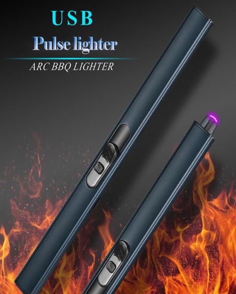 ARC USB ARC LIGER Plasma Cigarrillo eléctrico Lighorks de pulso Fireworks para BBQ Kitchen Candle Lighters Tipe Smoking7094297