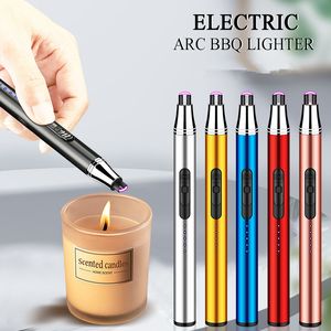 USB Charging Arc Lighter Plasma Electric Pulse Lighters Kitchen Tools Creative Gift