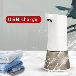 Distributeur de savon moussant automatique de charge USB Smart Seneor Touchless Hand Washer Sanitizer pour les enfants de la famille antibactérien Y200407