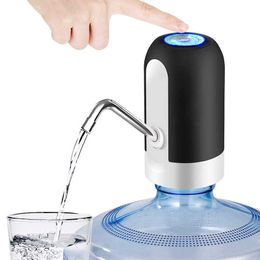 Bomba dispensadora de agua eléctrica automática con carga USB, dispensador de bebidas con interruptor automático de un clic