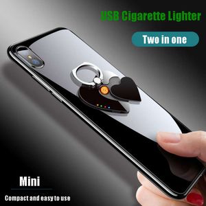 USB Charges Cigarette Light Love Téléphone mobile support de chargement plus léger ACCESSOIRES DE TAMPS LA VENTS MÉTAL