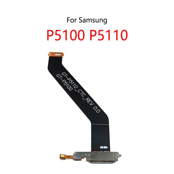 Cable de carga del conector del conector de muelle de carga USB Cable flexible para Samsung Galaxy Tab 2 10.1 pulgadas P5100 P5110 GT-P5100