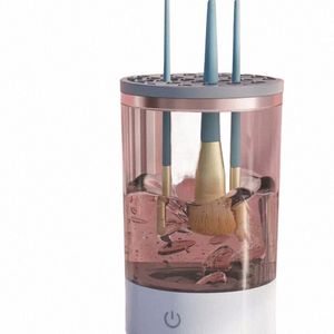 Máquina limpiadora de brochas de maquillaje eléctrica con carga USB: 3 en 1, cepillo cosmético automático, herramientas de limpieza de secado rápido J3n9 #