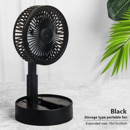 USB Chargement Portable Portable Portable Mini Mini Creative Desktop Office de bureau pliant ventilateur télescopique