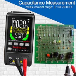 USB -oplaad groot scherm SMART Multimeters Digitale DC AC Current True RMS Auto Elektrische capaciteit OHM TEMP Multimetro Test