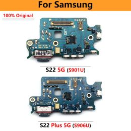 USB Charging Port Board Flex voor Samsung S22 plus S22 Ultra S908B S908U S901B S901U S906B S906U Laadpoort