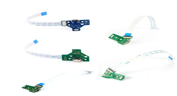 Placa de circuito de zócalo del puerto de carga USB para 12pin JDS 011 030 040 055 14PIN 001 Conector para el controlador PS4 FedEx DHL EMS SHI9130776