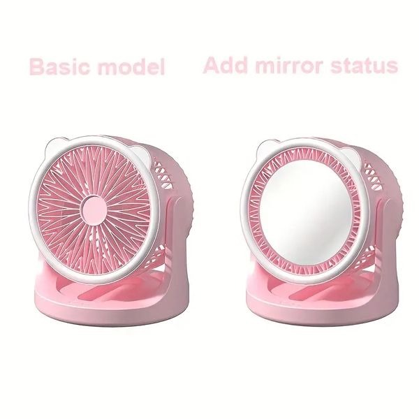 Ventilador portátil con carga USB, ventilador de pared, ventilador de escritorio, ventilador de techo para exteriores, ventilador de escritorio, ventilador de lámpara de escritorio silencioso, viaje, universidad, dormitorio, apartamento, esencial